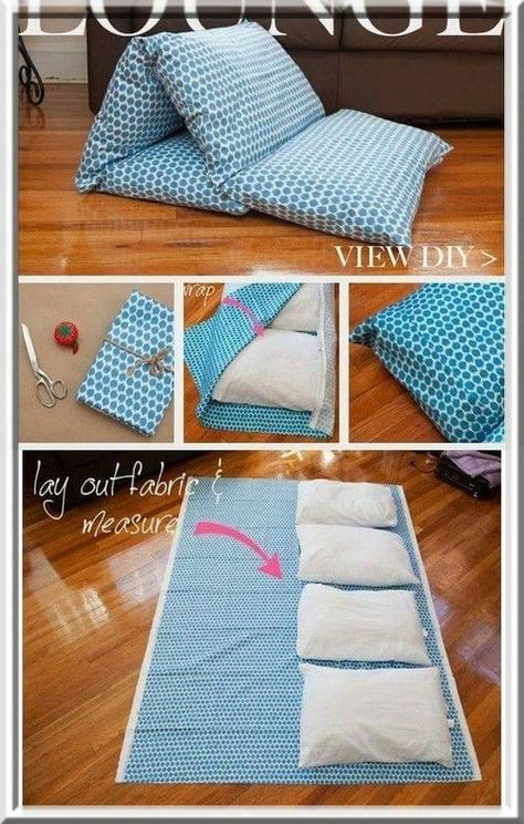 Karpet Perca, Hantverk Diy, Diy Pillow, Diy Bricolage, Costura Diy, Diy Simple, Creation Couture, Diy Pillows, Fun Times