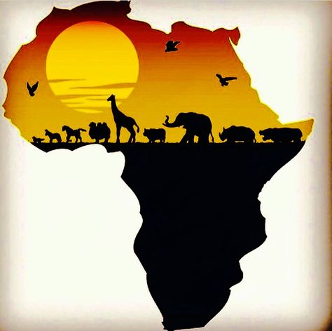 Animal Map of Africa African Map Wallpaper, African American Artwork Black Art, Africa Art Painting, Map Of Africa Art, African Map Art, Africa Map Art, Africa Wallpaper, African Animal Art, Africa Pictures