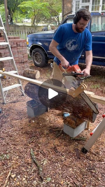 Homemade Chainsaw Mill, Sawmill Lumber, Out Of Gas, Chainsaw Mill, Porch Paint, Painted Front Porches, Porch Colors, Porch Flooring, Painted Concrete Porch