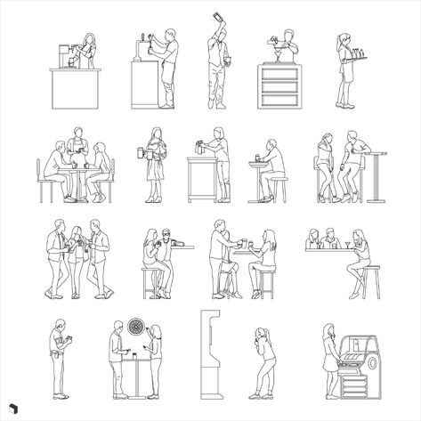 Cad Pub People Skate Illustration, Background Css, Orthographic Drawing, Cut Out People, Architectural Presentation, Page Layout Design, Architecture People, People Figures, Background Drawing