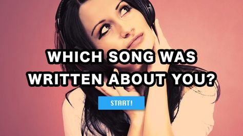 Ever wondered which song was actually written about you? Take this fun PlayBuzz quiz to find out! Which Song Was Written About You Quiz, Playbuzz Quiz, Fun Music, Lou Reed, Best Song Ever, Writing About Yourself, Lana Del Ray, Personality Quiz, Match Me