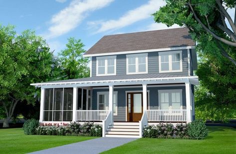 2nd Story Addition, Upstairs Laundry, Coastal Homes Plans, Pocket Office, Home Building Ideas, Tiny House Floor Plans, Bedroom Cottage, American House, Sims House Plans