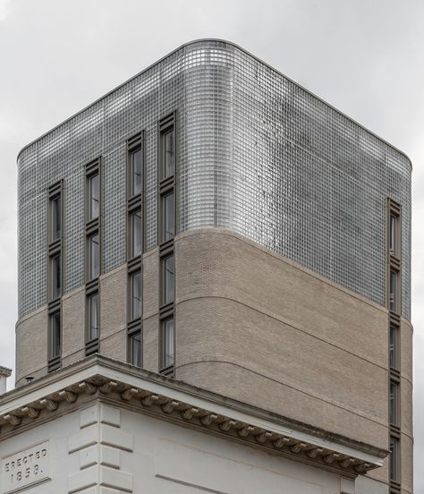 Translucent Facade, Structural Expressionism, Glass Brick, Layout Architecture, Brick Facade, Glass Blocks, Facade Architecture, Studio City, Facade Design