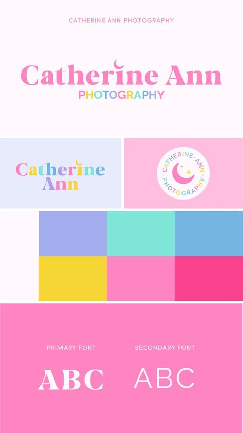 Cute Logo Ideas, Alternative Logo, Colorful Branding, Sailor Moon Inspired, Logo Design Agency, Business Branding Inspiration, Logo Design Set, Colorful Logo Design, Rainbow Logo