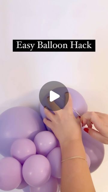 Balloon On Wall Ideas, Balloon On The Wall, Balloons On Fence, Attach Balloon Garland To Wall, How To Attach Balloon Garland To Wall, How To Tie Balloons Together, Balloon Garland On Wall, Ceiling Hanging Decor Diy, Basement Party Ideas