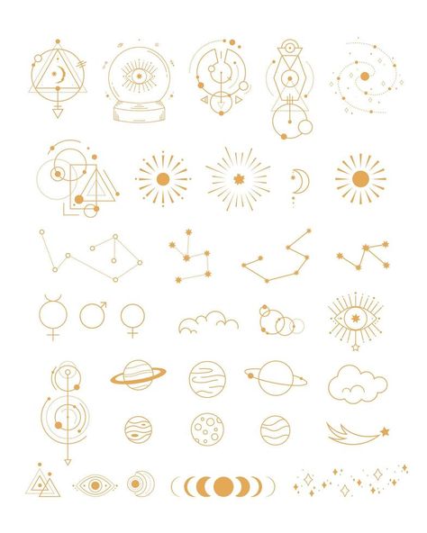 Astrology Drawing Ideas, Bujo Constellation Theme, Easy Astrology Drawings, Celestial Bujo Theme, Astrology Drawings Simple, Astrology Bujo, Celestial Bullet Journal Theme, Bujo Tarot, Astrology Journaling