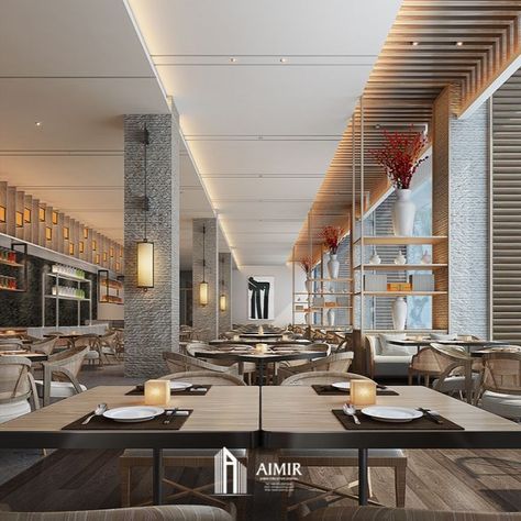 Restaurant Ceiling Design Modern, Bar Ceiling Design Restaurant, Restaurant Celling, Celling Design Restaurant, Restaurant High Ceiling Design, Restaurant Interior Design Modern, Fine Dining Restaurant Ceiling Design, Restaurant Lighting Design, Hotel Ceiling