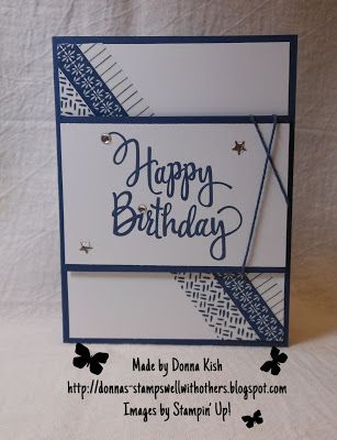 Stamps Well With Others: Happy Birthday and Shop Small Saturday! Birthday Card Male, Watercolor Words, Ideas Birthday Card, Up Watercolor, Cards Simple, Guy Cards, Washi Tape Cards, Men's Cards, Floral Boutique