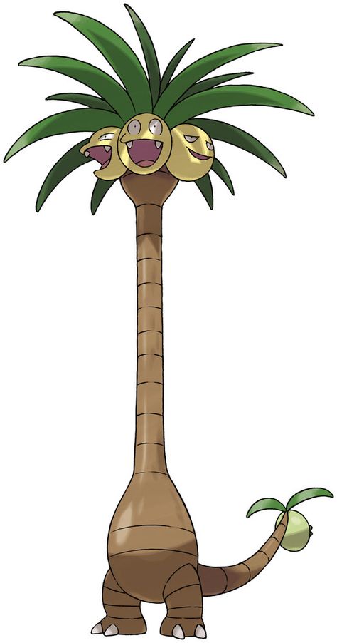 Exeggutor official artwork gallery | Pokémon Database Alolan Exeggutor, Chivas Wallpaper, Grass Type Pokemon, Pencil Sketches Easy, Pokemon Official, Pokemon Sketch, Japanese Monster, Pokemon Alola, Pokemon Party