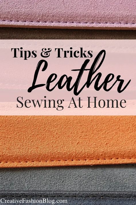 These 10 essential tips will guide you through how to sew leather and other tough fabrics with a standard at home sewing machine like a professional. Finally know how to make your own bag, jacket, purses and more fom leather with this ultimate sewing guide. #leathermaking #leathercraft #sewing Leatherworking Ideas, Diy Leather Working, Sew Ideas, Leather Tutorial, Sewing Guide, Colorful Hairstyles, Handmade Leather Tote, Diy Leather Projects, Leather Scrap