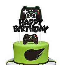 Check this out! Video Game Remote, Glitter Video, Controller Cake, Decoration Video, Video Game Cakes, Gaming Party, Store Bought Cake, Boy Cake, Birthday Cake With Candles