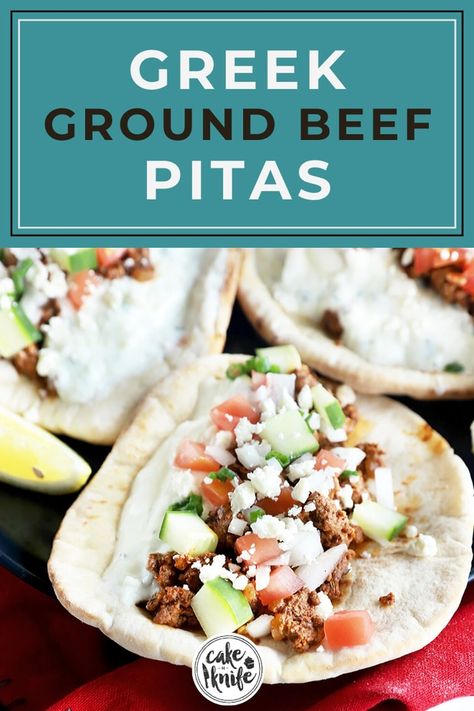 Greek Ground Beef, Greek Beef, Beef Gyro, Greek Gyros, Pita Recipes, Greek Dinners, Gyro Recipe, Healthy Ground Beef, Spring Dinner