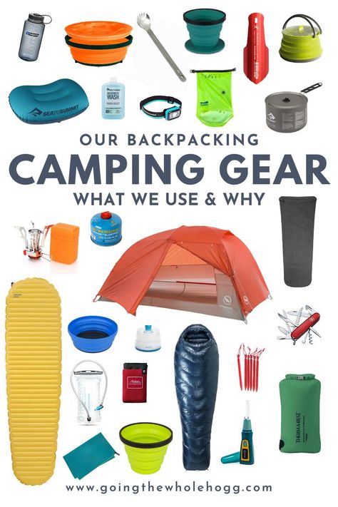 Camping Essentials List, Backpacking Essentials, Camping Gear Survival, Camping Inspiration, Backpacking Camping, Camping Kit, Best Camping Gear, Hiking Essentials, Ultralight Backpacking