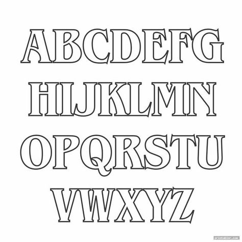 Block Letter Font Alphabet Template Font fonts #font #fonts 6.398 Abc’s In Different Fonts, Fancy Block Letters Font Alphabet, Alphabet Fonts Design, Block Letters Font Alphabet, Capital Letter Fonts, Block Letter Alphabet, Fancy Fonts Alphabet, Script Fonts Alphabet, Block Letter Fonts