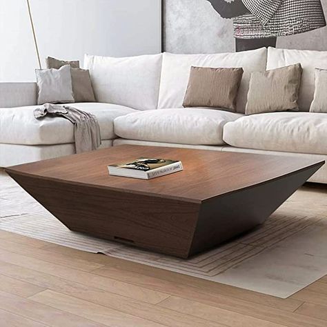 Square Coffee Tables Living Room, Coffee Table Minimalist, Wood Coffee Table With Storage, Modern Square Coffee Table, Table Minimalist, Center Table Living Room, Drum Coffee Table, Coffee Table With Drawers, Square Coffee Table