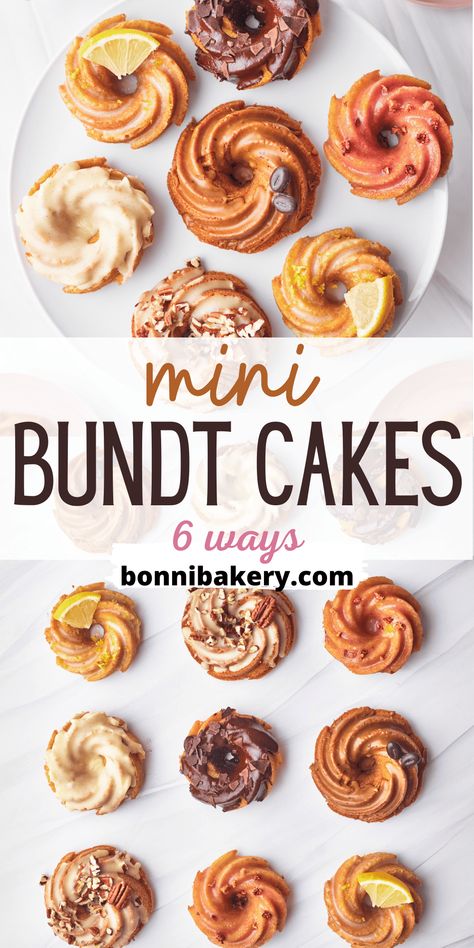 Pineapple Mini Bundt Cakes, Mini Glazed Cakes, Mini Raspberry Bundt Cakes, Cute Mini Bundt Cakes, Mini Pound Cakes Cupcake, Mini Cinnamon Bundt Cakes, Smores Mini Bundt Cake, Banana Bread Mini Bundt Cake, Air Fryer Mini Bundt Cake