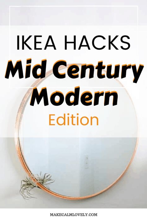 IKEA Hacks Mid Century Modern Edition Ikea Mid Century, Ikea Mid Century Modern, Diy Mid Century Modern, Diy Mid Century, Scandinavian Mid Century Modern, Style Hacks, Mid Century Modern Bedroom, Mid Century Living, Mid Century Modern Living Room