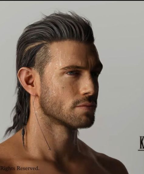 Pirate Hair Men, Medieval Hairstyles Men, Warrior Haircut, Irish Hairstyle, Viking Hair Men, Vikings Hairstyles, Cyberpunk Hair, Nyx Ulric, Viking Haircut