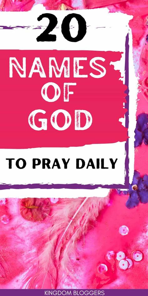 Learn To Pray, Focus On God, The Names Of God, Pray Daily, Powerful Names, Learning To Pray, Names Of God, God Prayer, Daily Prayer