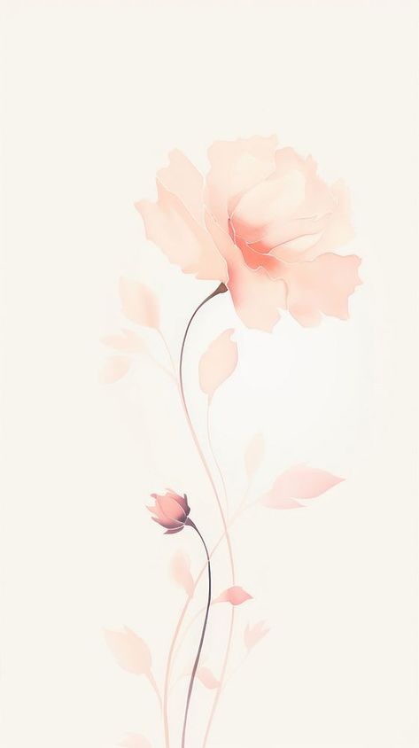 Beautiful flower pattern petal plant.  | premium image by rawpixel.com Elegant Wallpaper Aesthetic, Peach Background Wallpapers, Fine Background, White And Pink Flowers Background, Pink Flowers White Background, Pink Floral Background Pastel, Pink Flower Background Design, Peach Floral Background, Bach Flowers