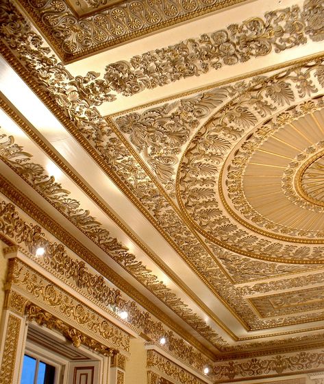 Palacial ceiling, Leigh Court, Bristol | archidave | Flickr Flower Design On Wall, Pop Flower Design, Hall Pop Design, Wooden False Ceiling Design, False Ceiling Design For Hall, Classical Ceiling Design, Wooden False Ceiling, Ceiling Design For Hall, Hall Pop