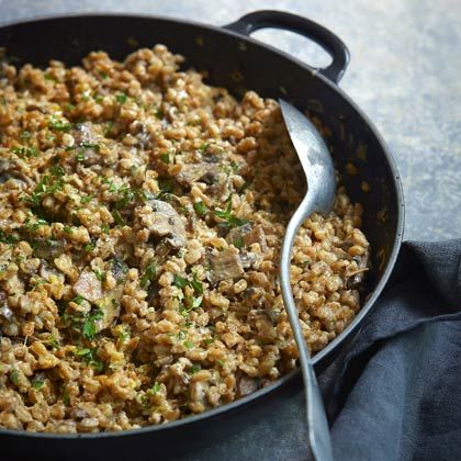 Farro Risotto from Nigella Lawson | things I like Farro Risotto, Pearled Barley, Veggie Dinners, Nigella Lawson Recipes, Risotto Recipe, Eating Fast, Risotto Recipes, Nigella Lawson, Instant Recipes