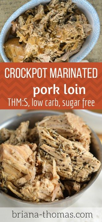 #Crockpot #Marinated #Pork #Loin - this is a super #easy, #budgetfriendly meal that is #THMS, #lowcarb, and sugar free! #brianathomas #trimhealthymama #thm #healthyeating #healthyrecipes #recipes  #sugarfree #lowglycemic #healthyfats #dinner #entree Marinated Pork Loin, Easy Low Carb Meals, Briana Thomas, Thm Dinner, Low Carb Pork, Trim Healthy Momma, Trim Healthy Mama Recipes, Paleo Crockpot, Easy Budget