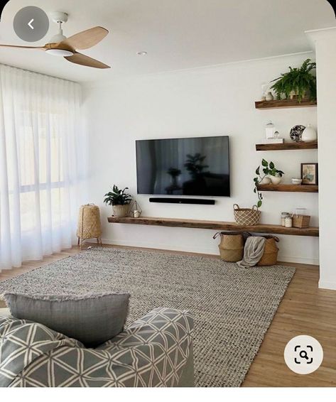 Warm Modern Living Room, Decoration Mirror, Remodel Diy, Interior Vintage, Interior Kitchen, Living Room Tv Wall, Living Room Decor Modern, Left Over, Living Room Decor Apartment