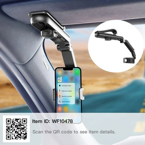 Phone Holder For Car, Mobile Phone Stands, Cellphone Holder, Car Visor, Smartphone Holder, Rv Parts And Accessories, Support Telephone, Car Holder, Phone Mount