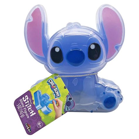 PRICES MAY VARY. Enjoy playing with super stretchy, soft, and airy blue Cra-Z-Slimy Glossy Slime that comes in a super adorable Disney Stitch figure shaped container with silver Stitch shaped confetti to mix in! Packed in the cutest Stitch-shaped container and packed with blue glossy slime, kids will love playing with their Stitch Slime toy Cra-Z-Slimy is super fun and satisfying to play with, you won’t be able to put it down. When you’re finished playing, place the slime back in the Stitch cont Christmas Toys For Boys, Stitch Stuff Animal, Stitch Stuffies, Birthday Party Stitch, Toys For Girls Kids, Stitch Toys Disney, Stitch Slime, Stitch Stuff Toy, Stitch Soft Toy