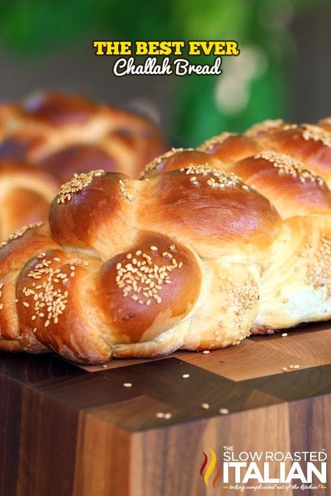 The Best Ever Challah Bread - The Slow Roasted Italian Challah Recipe, Italian Easter Bread, Challah Bread Recipes, Jewish Stuff, Egg Bread, Jewish Cuisine, Pane Dolce, The Slow Roasted Italian, Jewish Food