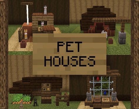 Minecraft Dog, Minecraft Dogs, House In Minecraft, Capas Minecraft, Minecraft Mansion, Minecraft Houses Blueprints, Minecraft House Plans, Minecraft Interior Design, Minecraft Cottage