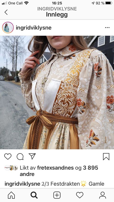 Festdrakt Dame, Norwegian Clothing, Scandi Girl, Fairy Tale Cottage, Womens Fasion, Clothing Inspiration, Traditional Clothing, Traditional Dress, Historical Fashion