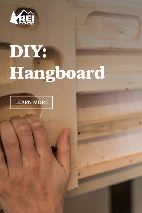 When you can’t get out to your favorite gym or crag to climb, you can still train with a DIY hangboard at home. Learn how to make one. Diy Hangboard Climbing, Diy Climbing Holds, Hang Board Climbing, Diy Hangboard, Hangboard Workout, Climbing Pegboard, Calisthenics Gym, Home Climbing Wall, Climbing Training