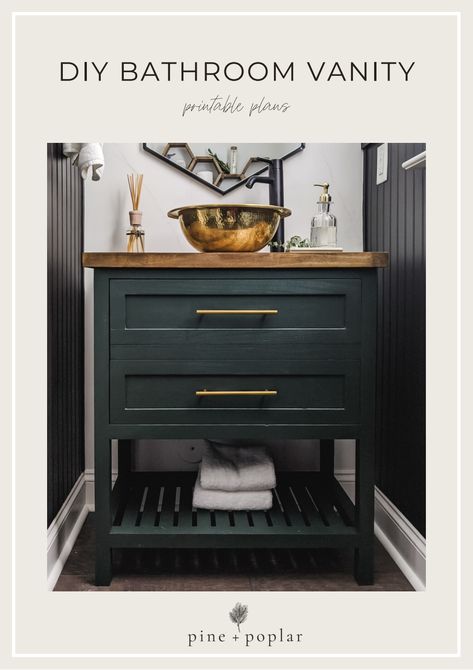 Bathroom Vanity Printable Plan.pdf - Google Drive Build Your Own Bathroom Vanity, Bathroom Vanity Plans, Diy Bathroom Vanity Plans, Pottery Barn Diy, Vanity Diy, Canopy Bed Diy, Custom Bathroom Vanity, Farmhouse Dining Room Table, Diy Bathroom Vanity