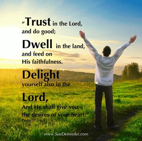 Psalm 37:3-4 Trust God's Timing, Psalm 37 3, He Is Faithful, Trust Gods Plan, Psalm 37, Trust In The Lord, Bible Verse Art, Gods Timing, Inspirational Bible Verses