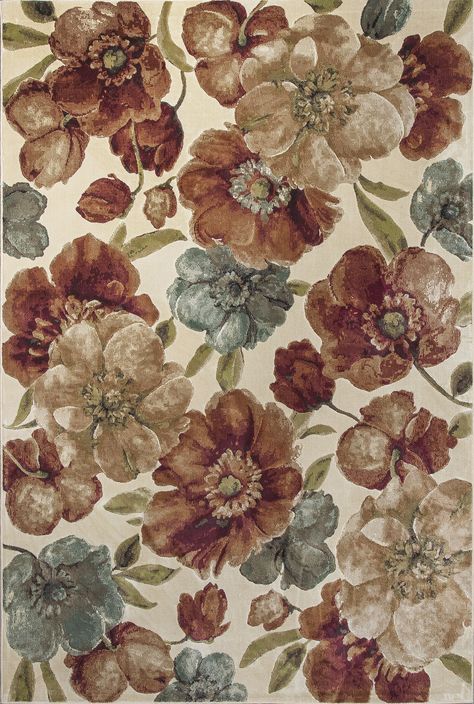 Versailles Ivory Gardenia Area Rug | Wayfair Rugs Shag, Rugs Custom, Botanical Rug, Kas Rugs, Flower Background Images, Rugs Contemporary, Tibetan Rugs, Vintage Flowers Wallpaper, Shag Rugs