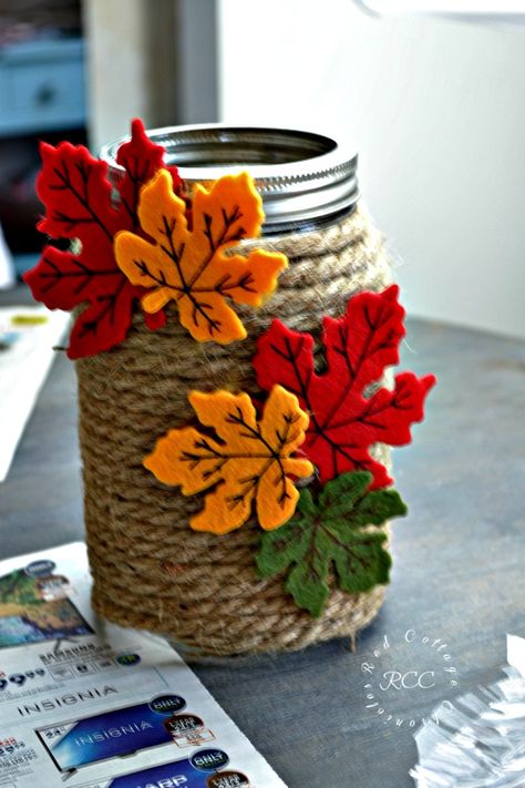 Fall Mason Jar Crafts, Easy Mason Jar Crafts, Mason Jar Craft, Fall Mason Jars, Fall Pumpkin Crafts, Fall Decor Diy Crafts, Mason Jar Projects, Easy Fall Crafts, Nike Shoe