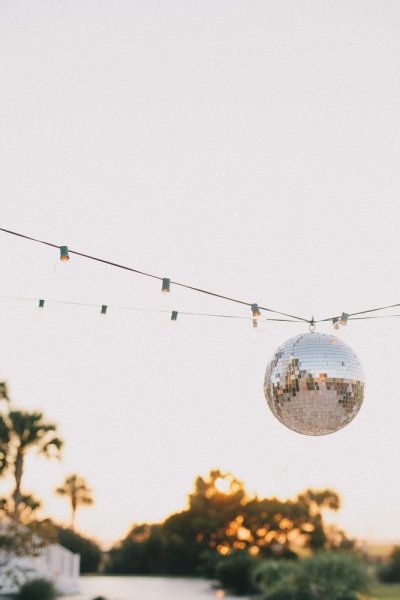 Disco Ball Outdoor Decor, Disco Ball Garden Wedding, Disco Ball Outdoor, Disco Balls Outdoor Wedding, Disco Ball Garden, Outdoor Disco Ball Wedding, Garden Disco Ball, Disco Ball Outside, Garden Party Disco