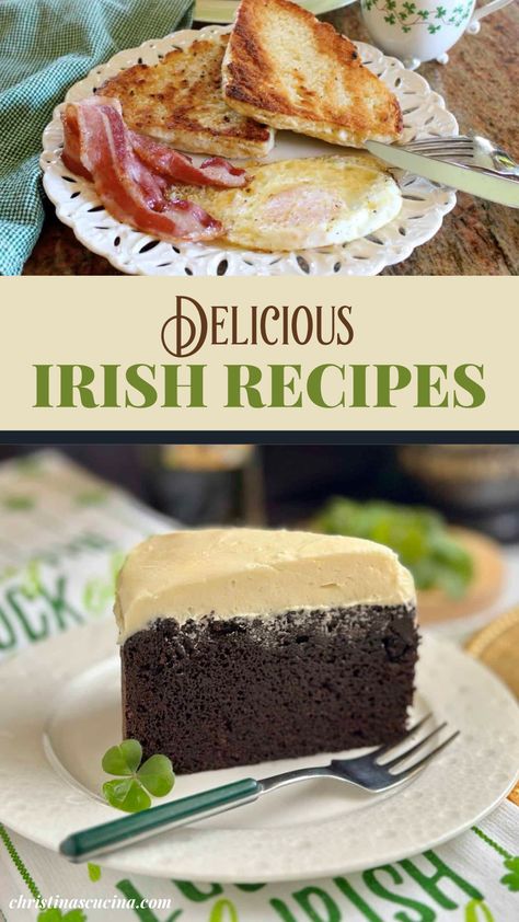 Irish recipes are classic, comforting, and delicious! Real Irish recipes not made with green dye, children's cereal or four leafed clovers! Irish Black Pudding, Irish Black Butter Recipe, Irish Menu Ideas, Irish Thanksgiving Recipes, Celtic Desserts, Irish Meals Traditional, Irish Christmas Recipes, Irish Food Traditional, Irish Desserts Traditional Ireland