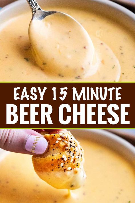 30min Dinner Ideas, Quick Game Day Appetizers, Pub Food Ideas Bar Restaurant, Partyfood Ideas, Gameday Food Football, Easy Beer Cheese, Gameday Appetizers, Beer Cheese Recipe, Beer Cheese Sauce