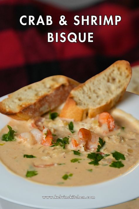 Struggling for quick and delicious weeknight meals? Look no further! This Easy Crab & Shrimp Bisque is packed with flavor and ready in under 30 minutes. Perfect for busy schedules, this creamy bisque is loaded with real crab and shrimp for a restaurant-worthy taste at home. Lobster Shrimp Bisque, Lump Crab And Shrimp Recipes, Creamy Crab And Seafood Bisque, Creamy Shrimp And Crab Seafood Bisque, Creamy Shrimp And Crab Bisque, Shrimp Crab Bisque, Seafood Newburg Recipe Easy, Creamy Shrimp Soup Recipes, Crab Bisque Recipe Best