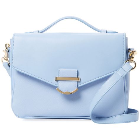 Cynthia Rowley Women's Hudson Small Crossbody - Light/Pastel Blue (260 MYR) ❤ liked on Polyvore featuring bags, handbags, shoulder bags, purses, bolsas, faux leather shoulder bag, blue purse, blue crossbody purse, handbags crossbody and crossbody purses Handbags Blue, Vegan Purses, Awesome Outfits, Faux Leather Purse, Faux Leather Handbag, Blue Handbags, Shoulder Strap Bag, Blue Purse, Purse Crossbody