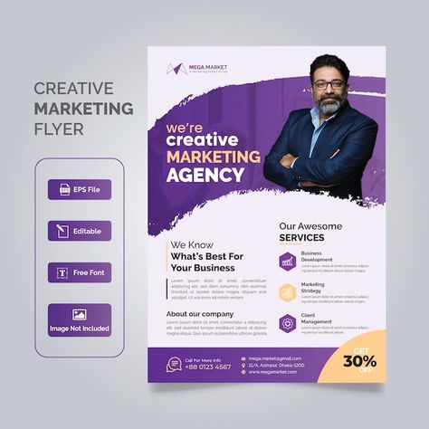 Vector a purple and purple flyer for a m... | Premium Vector #Freepik #vector #digital-brochure #flyer-poster #digital-flyer #flyer Purple Poster Design, Digital Marketing Flyer, University Poster, Digital Brochure, Purple Poster, Digital Flyer, Digital Advertising Agency, Wallpaper Design Pattern, Company Design