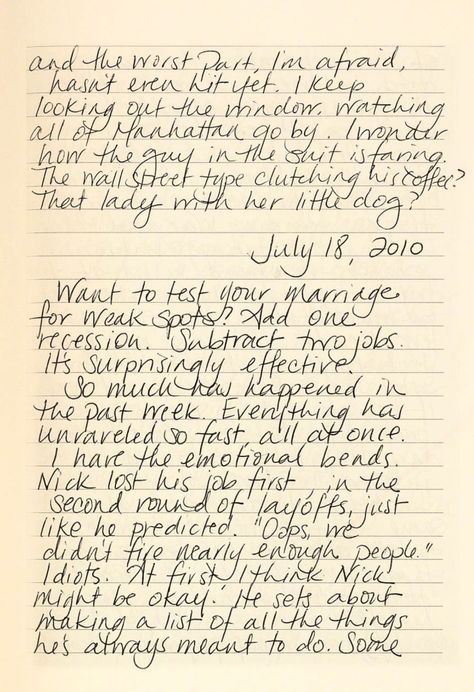 We have a Gone Girl exclusive that every superfan needs to see Messy Cursive Handwriting, Writer Aesthetic, Messy Handwriting, Scott Street, Amazing Amy, Pretty Handwriting, Gillian Flynn, South Downs, Diary Entry