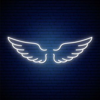 Neon sign Vectors, Photos and PSD files | Free Download Angel Wings Neon Sign, Wings Neon Sign, Wings Wallpaper, Wal Art, Custom Neon Lights, Neon Wallpaper, Neon Light Signs, Neon Art, Custom Neon Signs