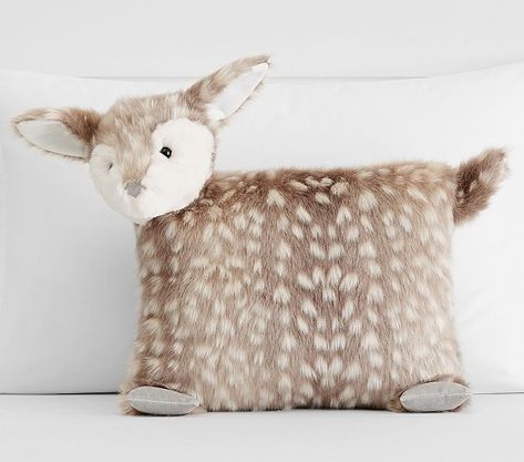 Deer Nursery Girl, Fawn Nursery, Deer Pillow, Dec Pillows, Deer Nursery, Fur Animal, Crafty Decor, Sewing Cushions, Deer Decor