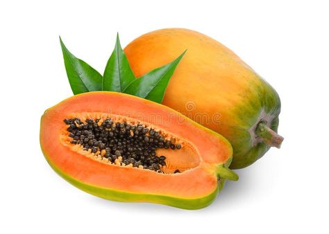 Whole and half ripe papaya with green leaves isolated on white. Background , #Sponsored, #green, #papaya, #ripe, #leaves, #Background #ad Papaya Painting, Papaya Health Benefits, Papaya Recipes, Cream Photography, Ripe Papaya, Papaya Seeds, Sistem Pencernaan, Green Papaya, Leaves Background