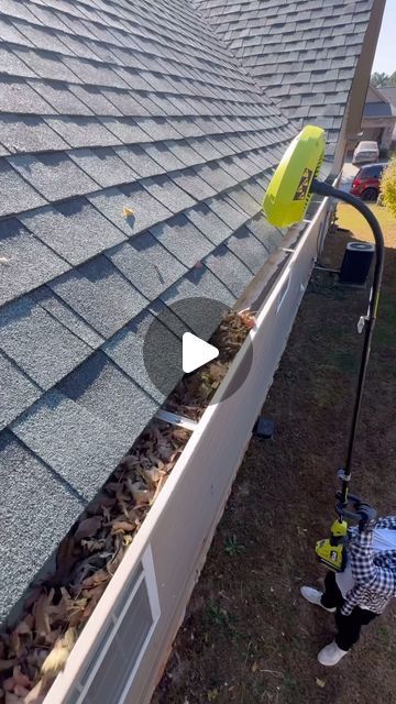 RYOBI Tools USA on Instagram: "Skip the balancing act on the ladder and clean your gutters from the ground. 

The EXPAND-IT Gutter Blower clears leaves and debris in no time. No ladders required. Save money, time, and space with EXPAND-IT attachments. #AToolForEveryYard

Shop EXPAND-IT attachments at the link in bio & check out our stories to take advantage of exclusive holiday savings! ⤴️" Gutter Cleaning Hacks, Gutter Drainage Ideas, How To Clean Gutters, Gutter Cleaning Tool, Gutter Drainage, Ryobi Tools, Gutter Cleaning, An Organized Home, Cleaning Gutters