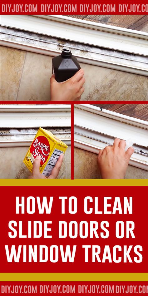 How To Clean Slide Doors Or Window Tracks How To Clean Slider Door Tracks, How To Clean Window Tracks Easily, Clean Doors And Baseboards, Cleaning Slider Door Tracks, Cleaning Doors And Baseboards, Cleaning Sliding Door Tracks, Best Way To Clean Window Tracks, How To Clean Sliding Door Tracks, How To Clean Window Tracks